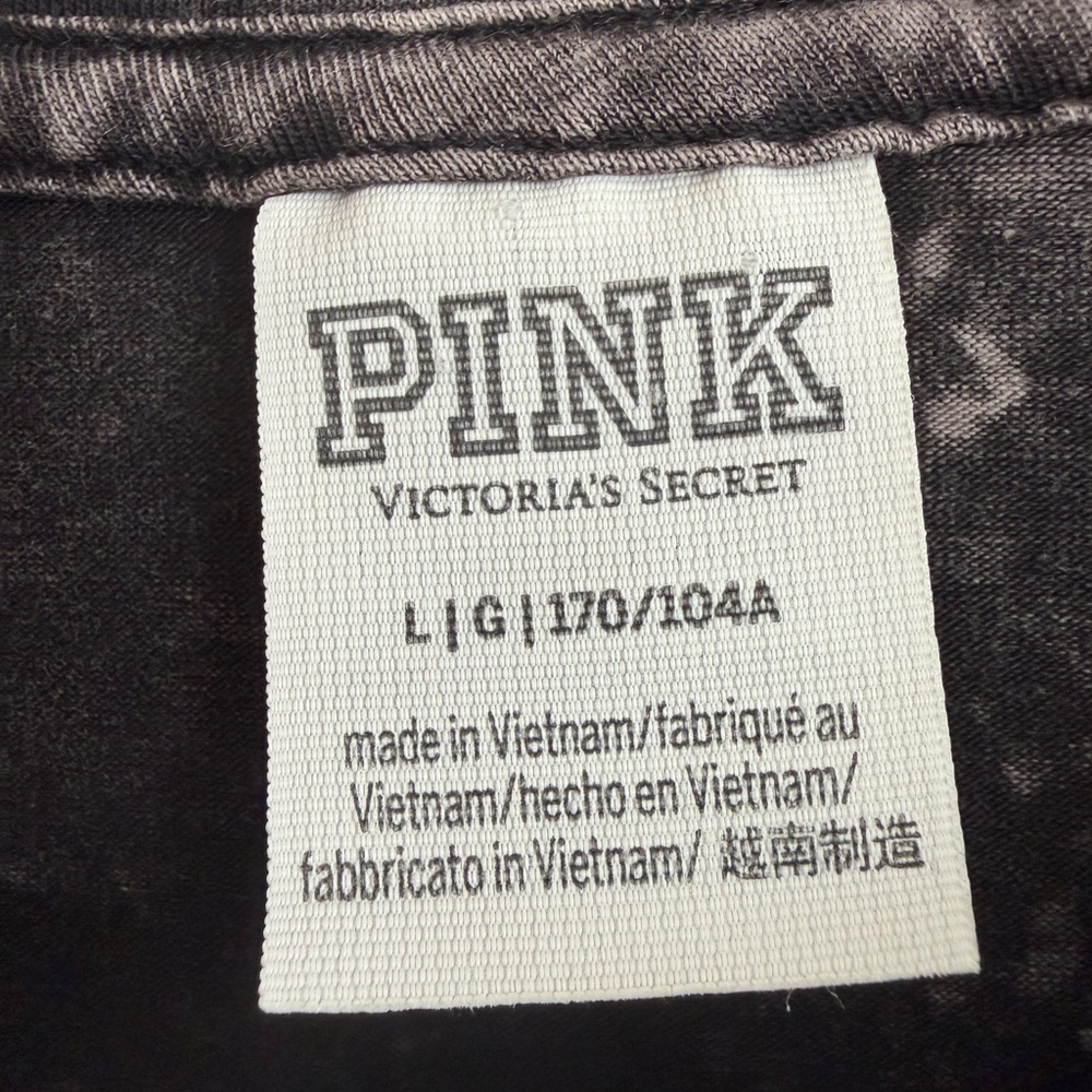 Victoria's Secret PINK T-shirt style dress with side ruching. Size L. - Picture 5 of 6